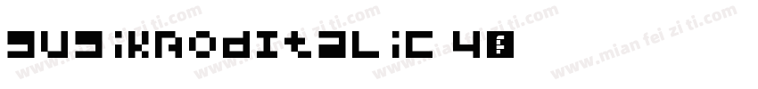 SusikBodItaLic 4字体转换